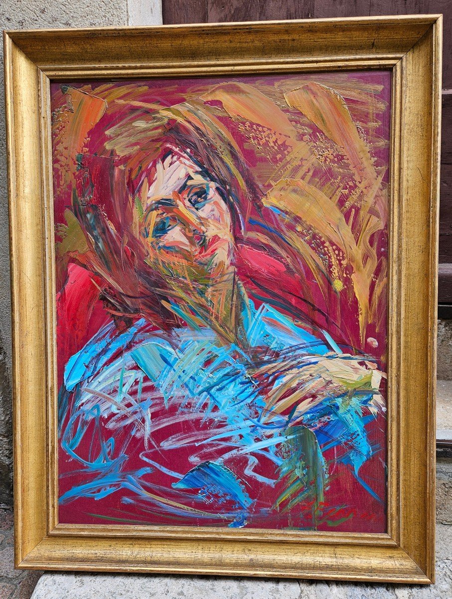 Portrait Par Antoine Ferrari 1910-1995
