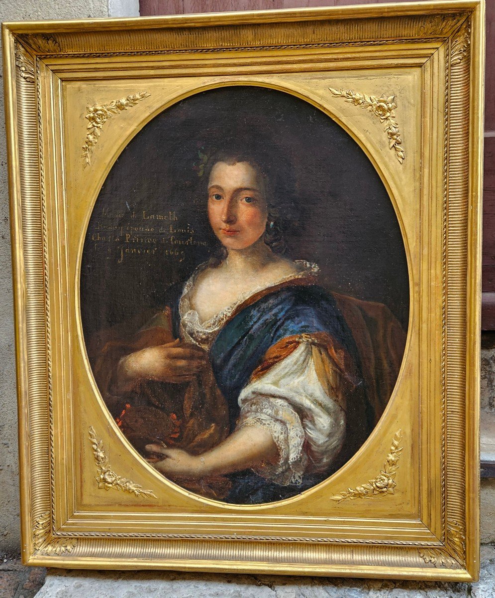 Portrait Of Princess 1669 French School Of The 17th Century-photo-2