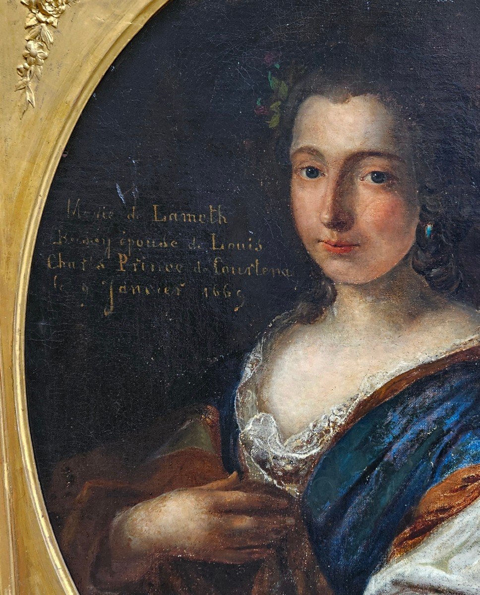 Portrait Of Princess 1669 French School Of The 17th Century-photo-4