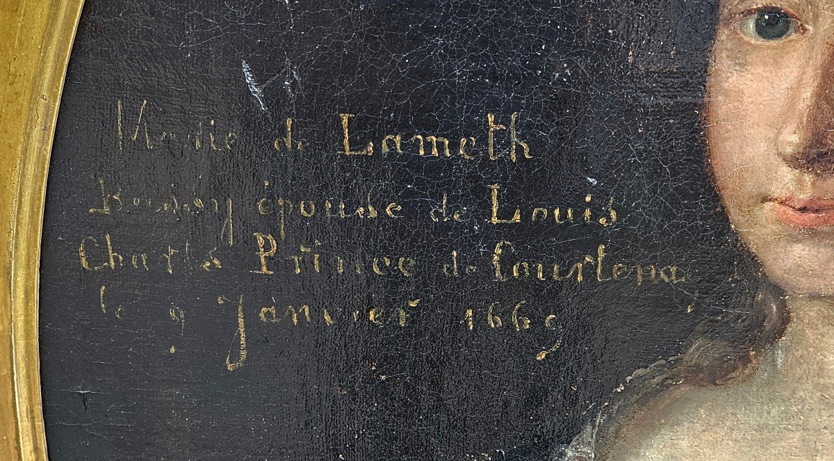 Portrait Of Princess 1669 French School Of The 17th Century-photo-8