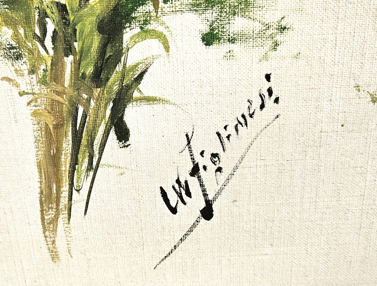 Field Flowers By Costanzo Waldemaro Figlinesi 1912-1991-photo-3