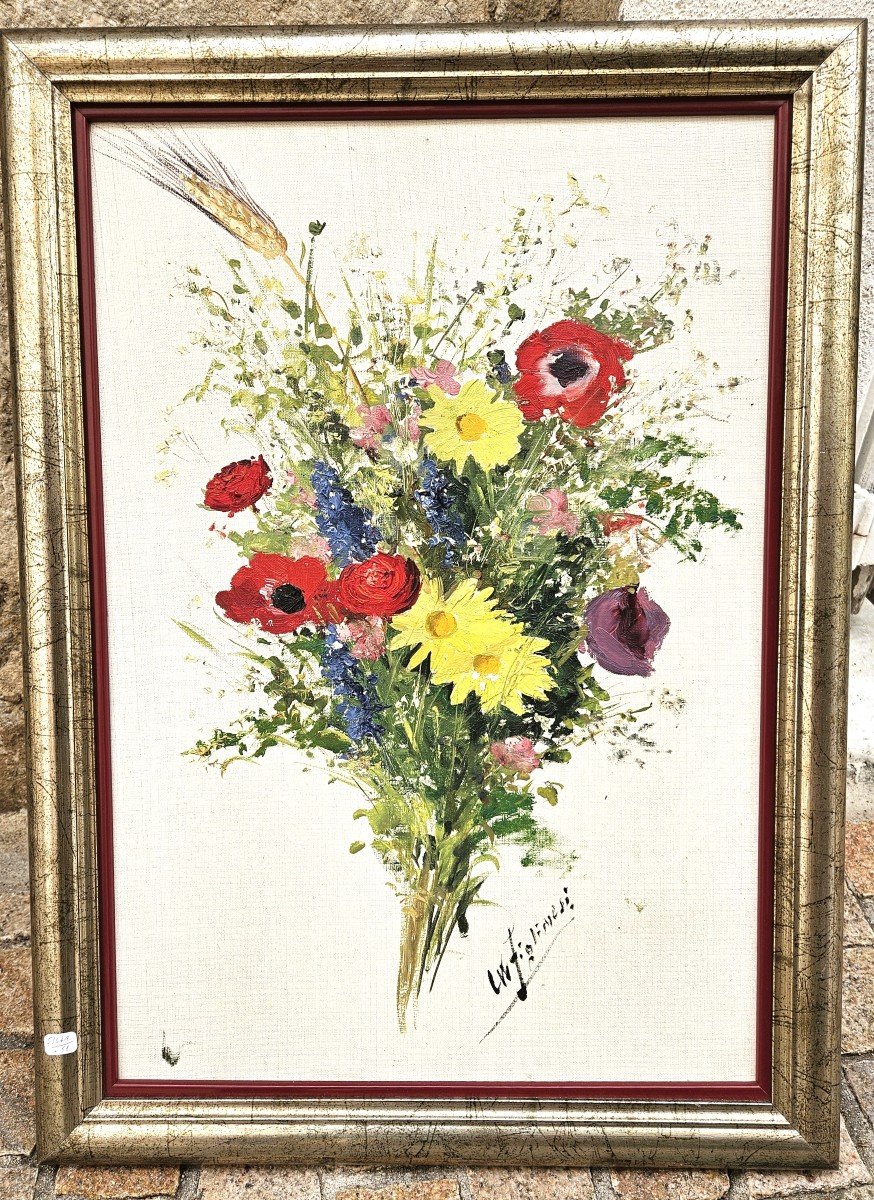 Field Flowers By Costanzo Waldemaro Figlinesi 1912-1991