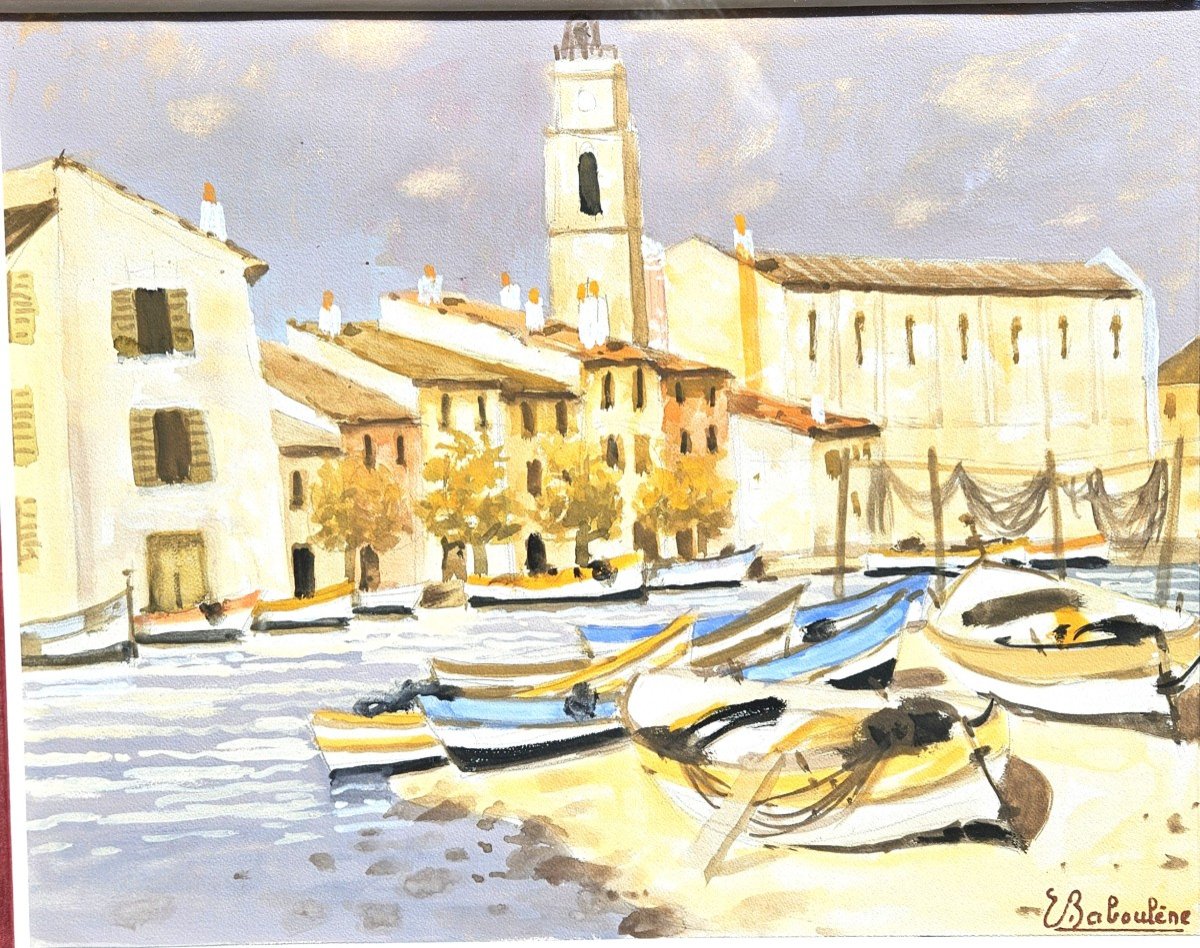 Martigues By Eugène Baboulene 1905-1994-photo-2