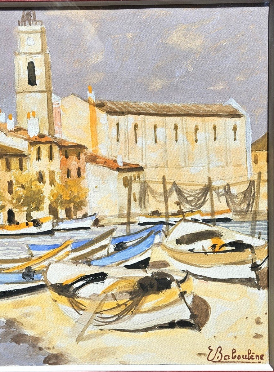 Martigues By Eugène Baboulene 1905-1994-photo-6