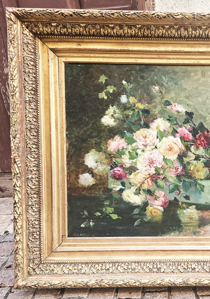 The Roses By Louise Eugénie De Ladevèze-cauchois 1855-1938-photo-7