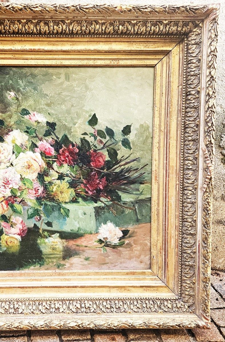 The Roses By Louise Eugénie De Ladevèze-cauchois 1855-1938-photo-8