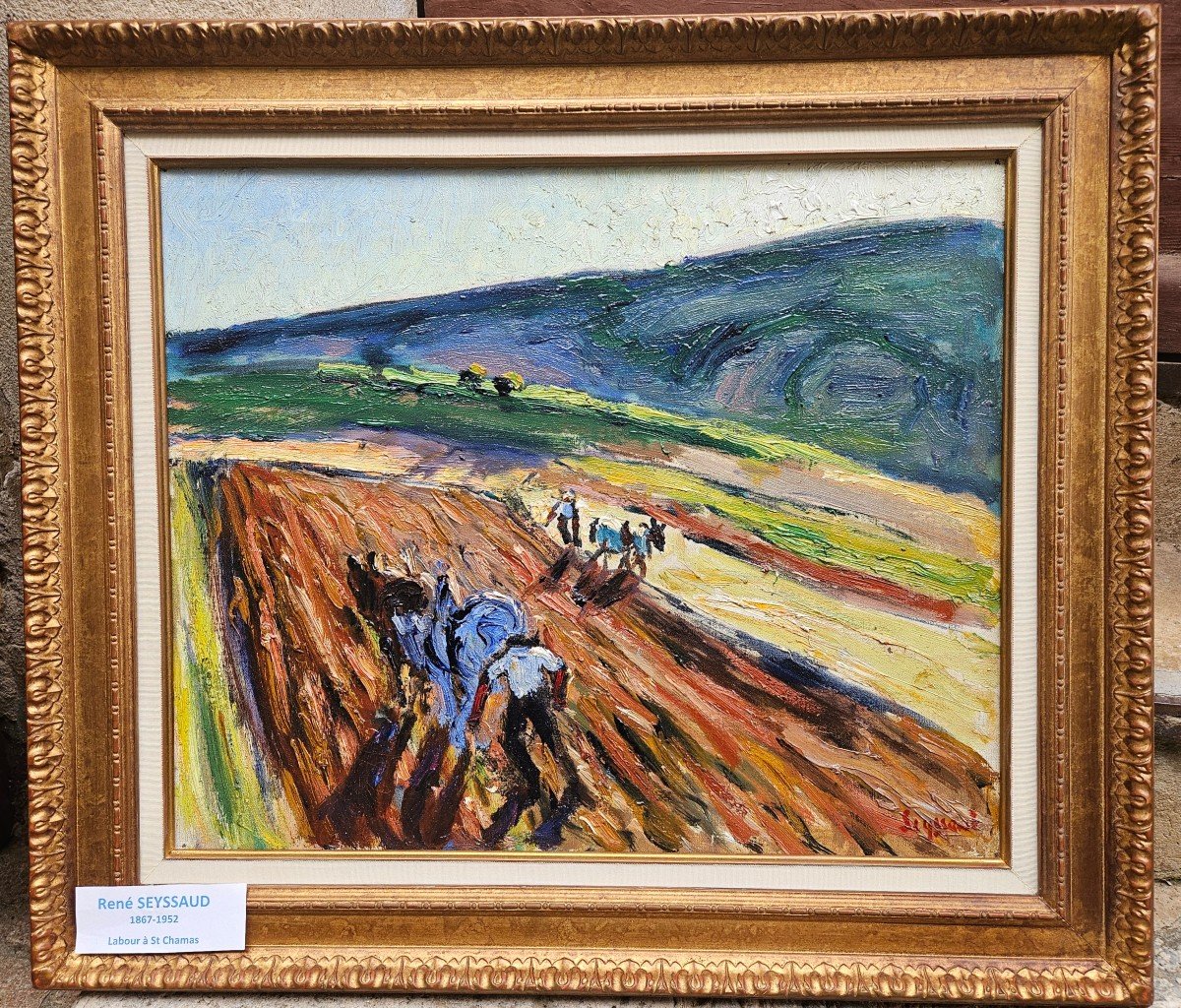 The Ploughmen By René Seyssaud 1867-1952