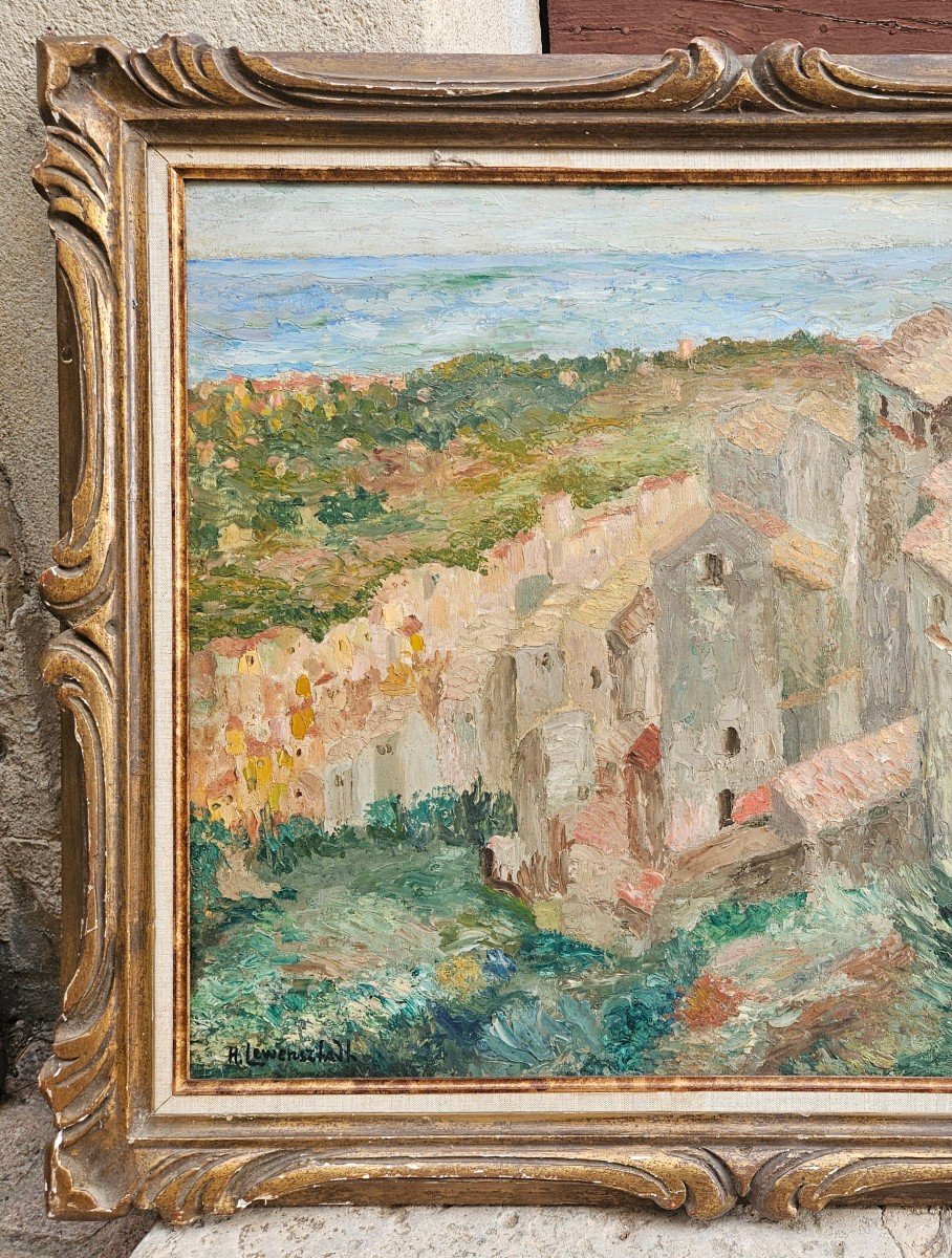 Landscape By Henry Zvi Lewensztadt 1893-1962-photo-2