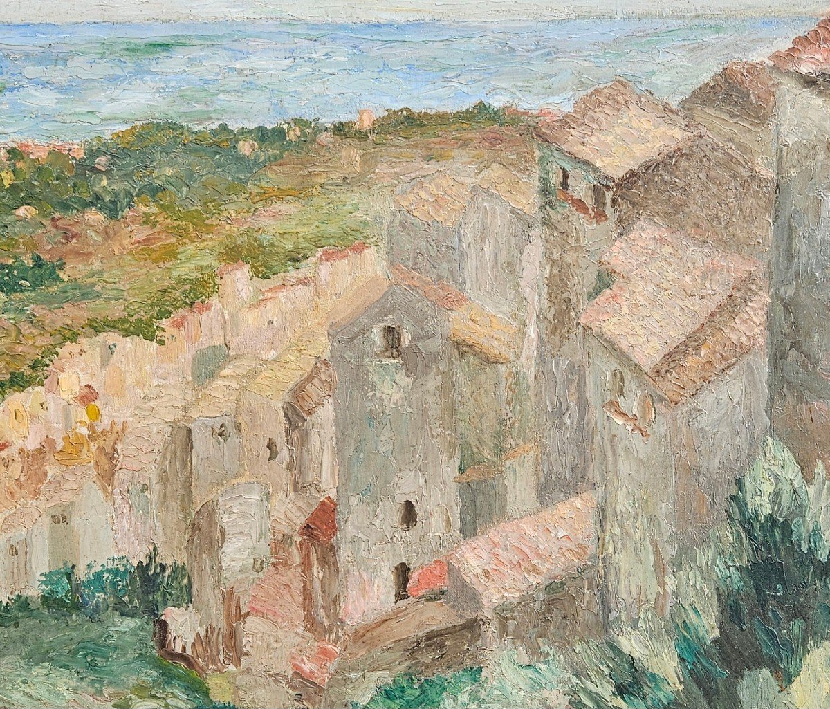 Landscape By Henry Zvi Lewensztadt 1893-1962-photo-6