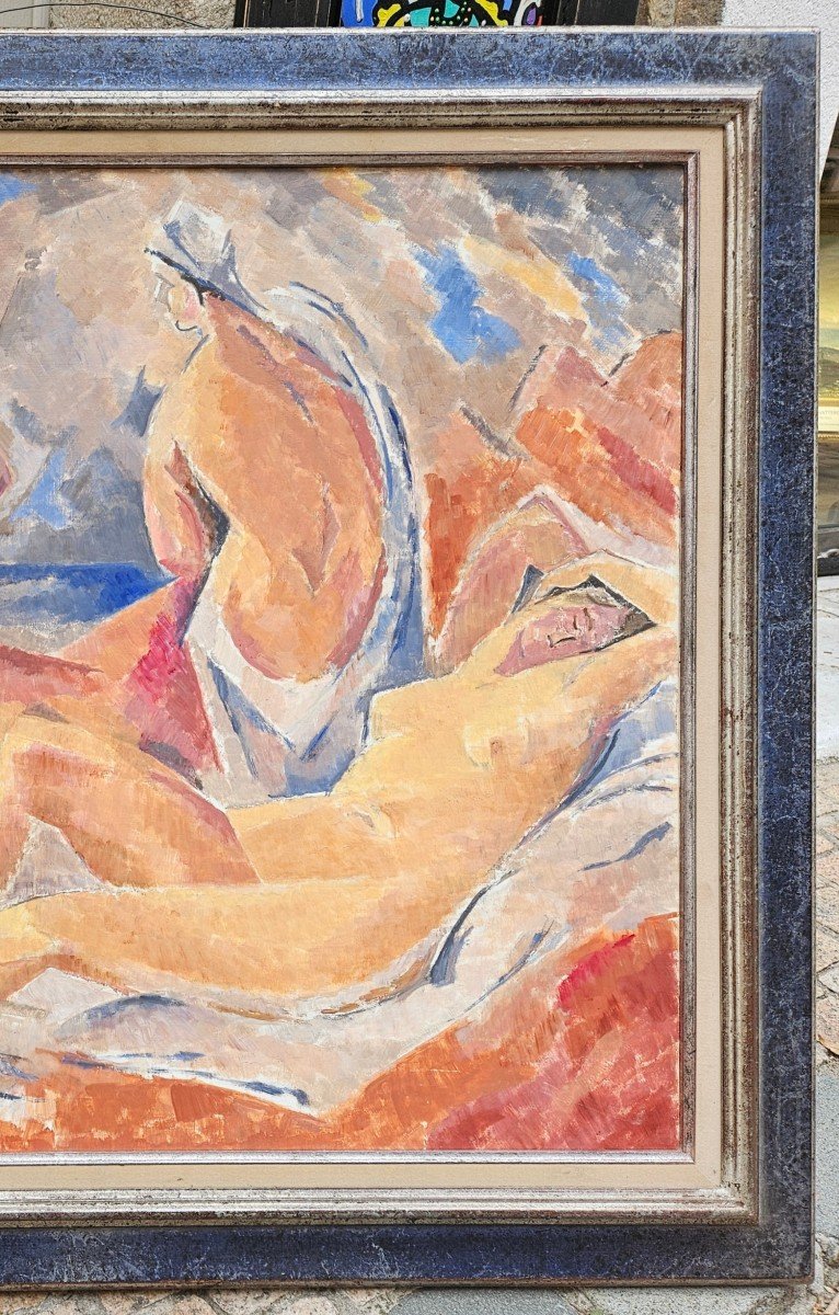 Les Baigneuses Par Alf Krogh Holt 1919-1997-photo-2