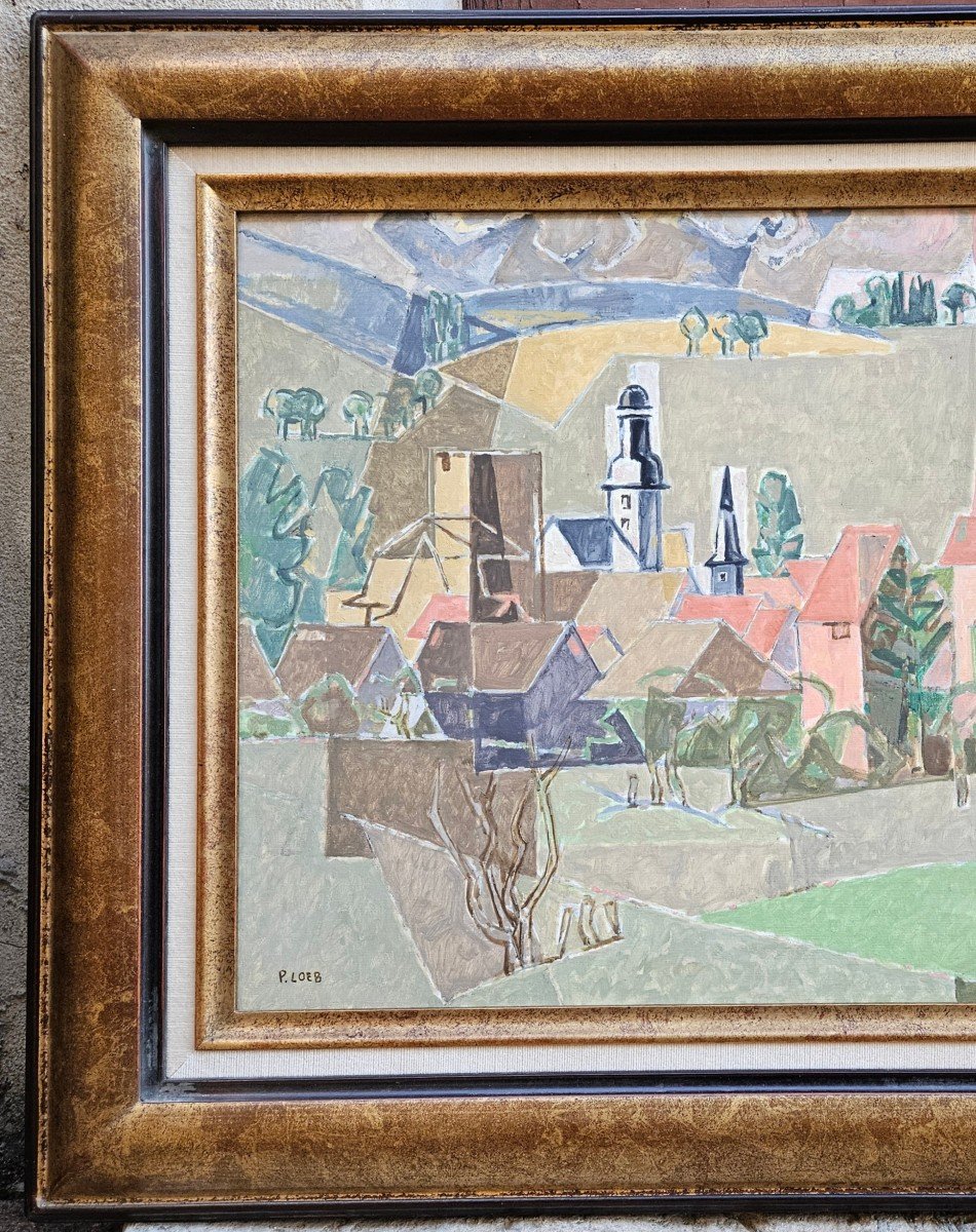 Alsatian Village By Pierre Loeb Born In 1934-photo-2