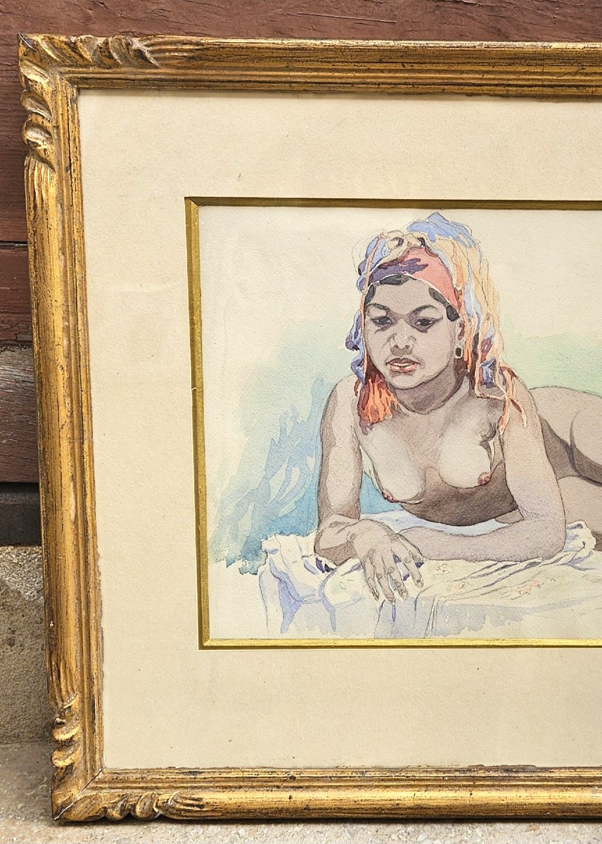 Oriental Nude By Antonin Prochazka 1882-1945-photo-4