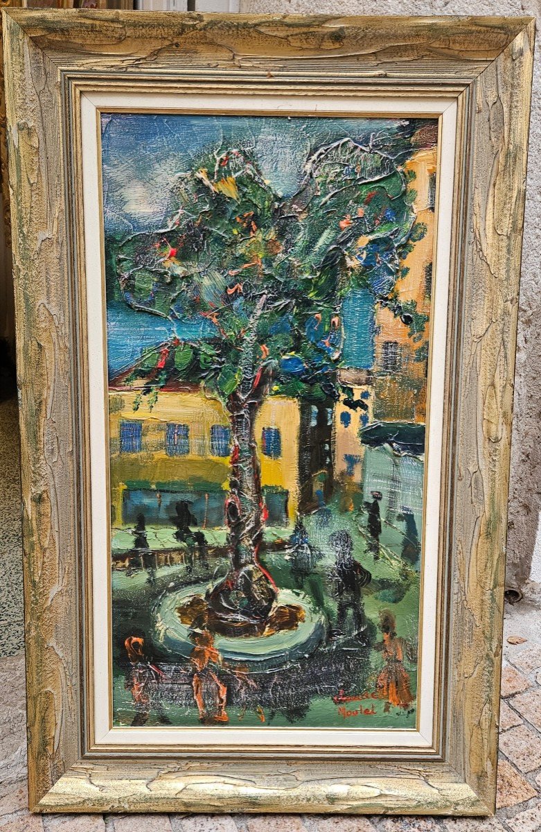 The Place At The Big Tree By Claude Moulet 1939-2017