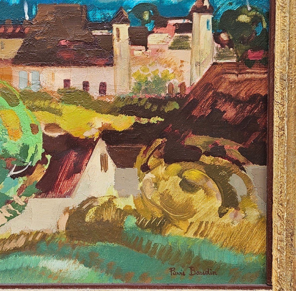 Village En Corrèze Par Pierre Baudin 1925-2007-photo-7
