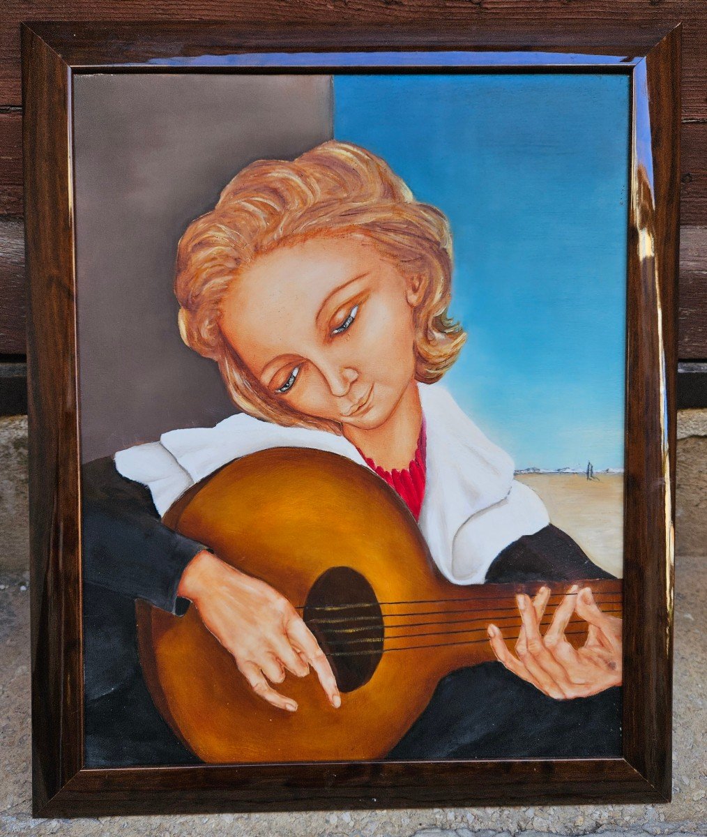 La Jeune Guitariste Par Avon Campana 1927-2024