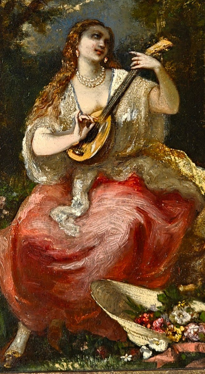 The Musician By Narcisse Diaz De La Pena 1807-1876-photo-7