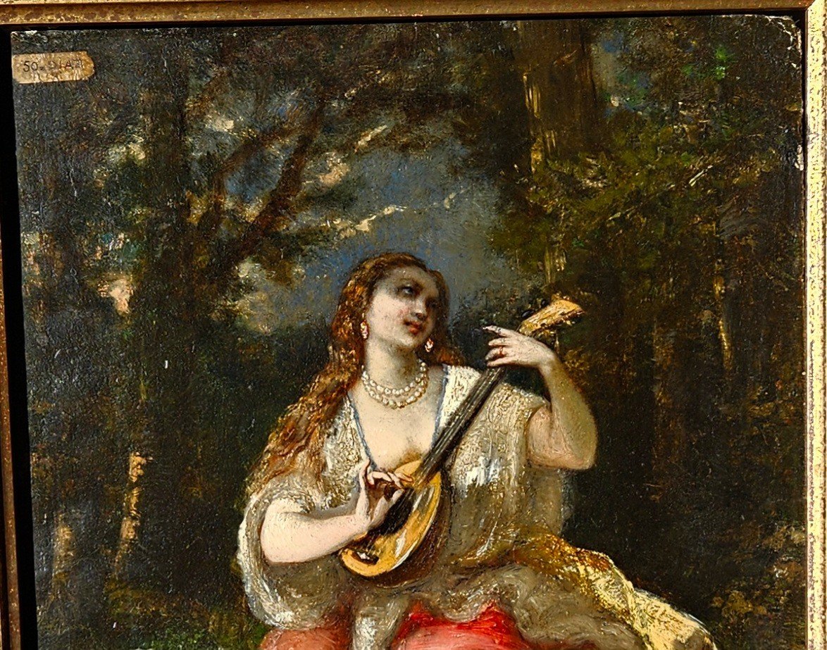 The Musician By Narcisse Diaz De La Pena 1807-1876-photo-2