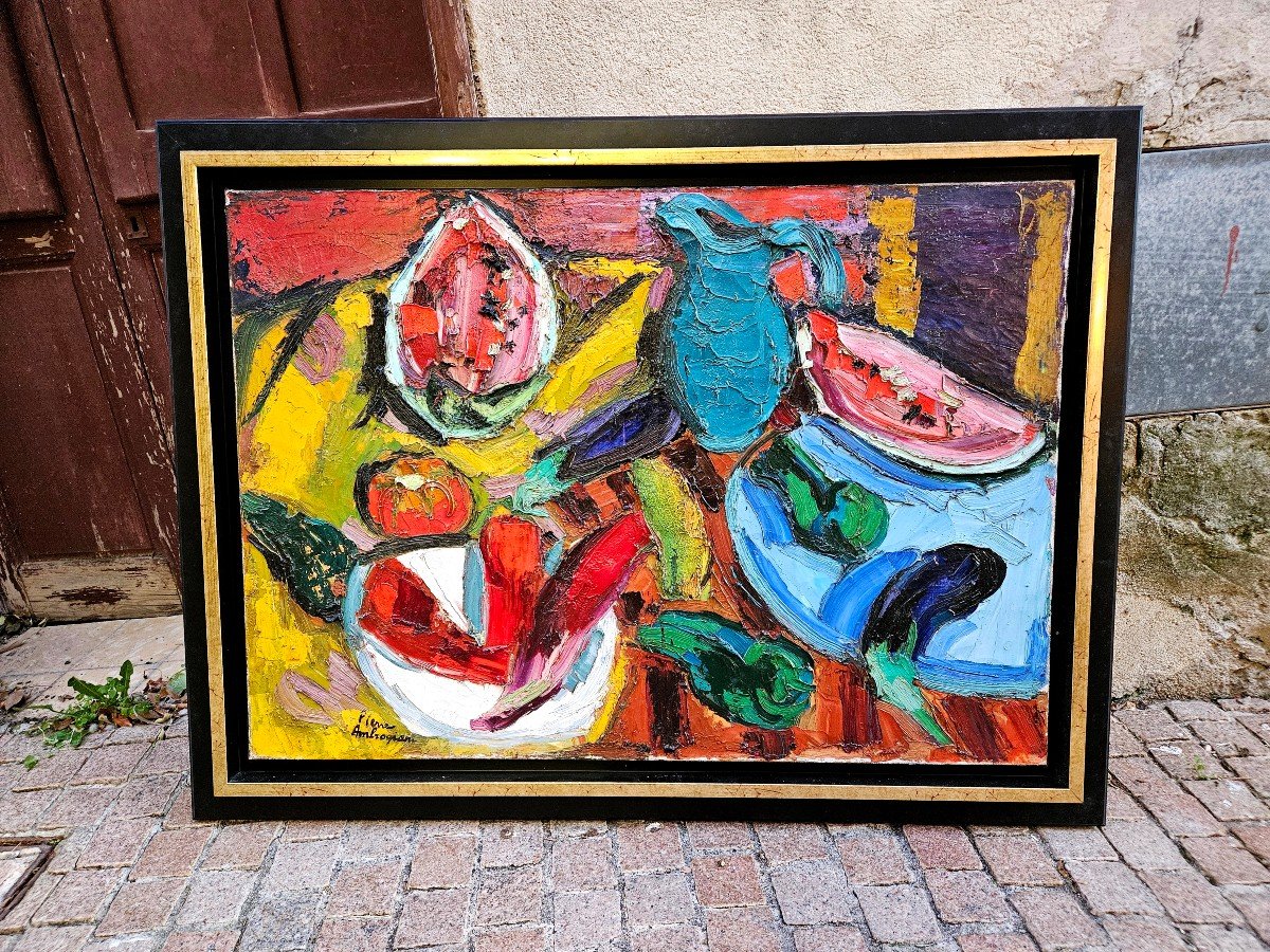 Le Pichet Bleu Par Pierre Ambrogiani 1907-1985-photo-4