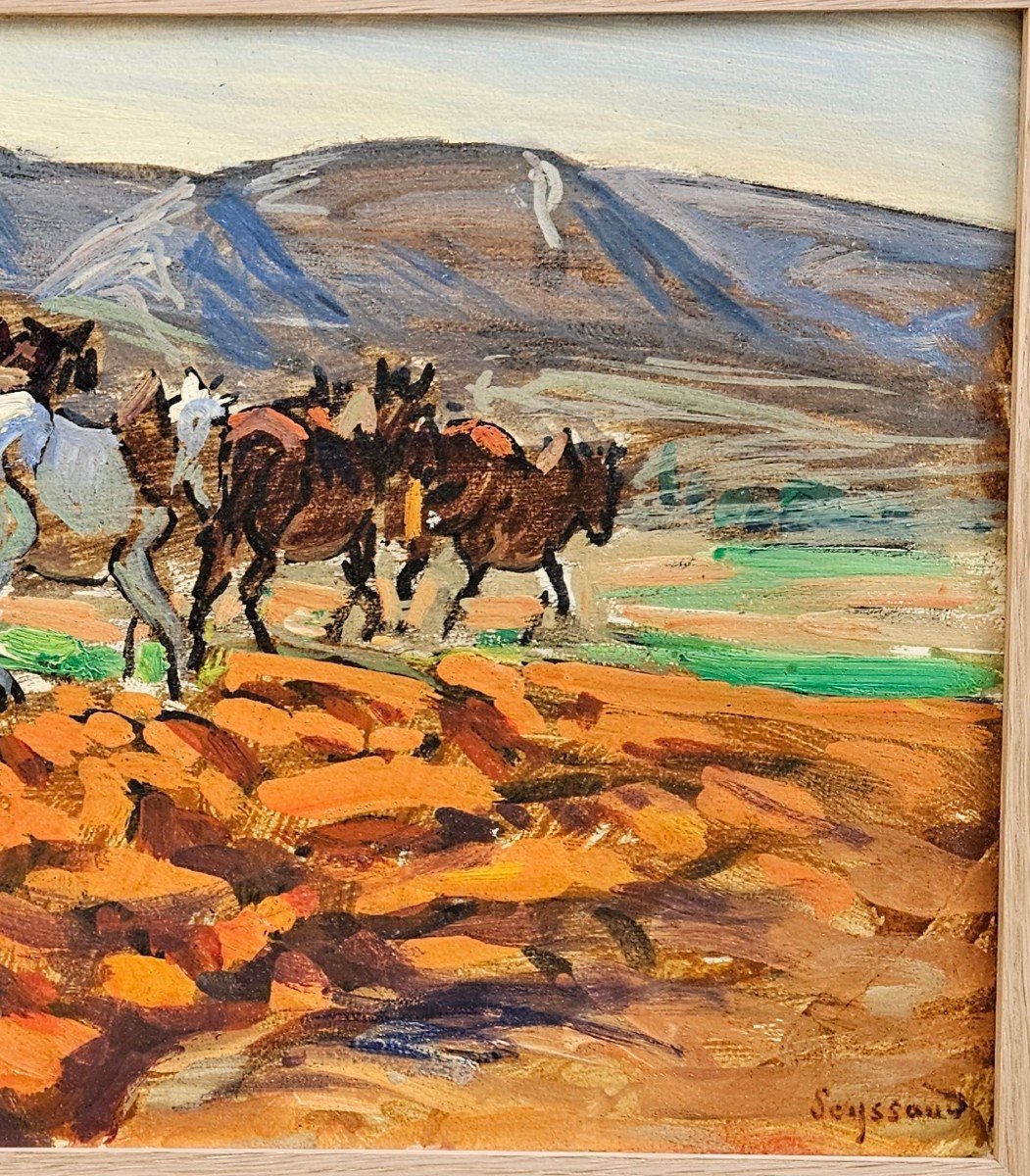 Plowing From 1901 By René Seyssaud 1867-1952-photo-2
