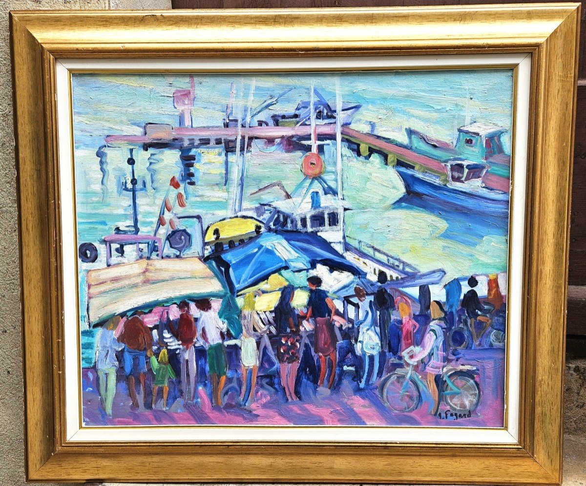 The Fish Market By Gérard Fagard 1938-2021
