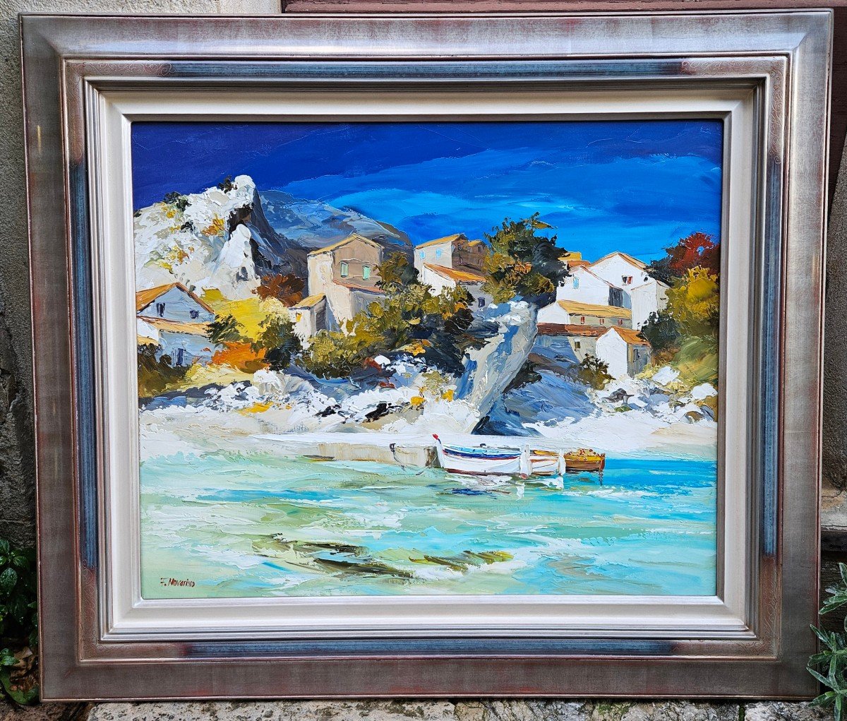 Boats In Niolon By Fabien Novarino 