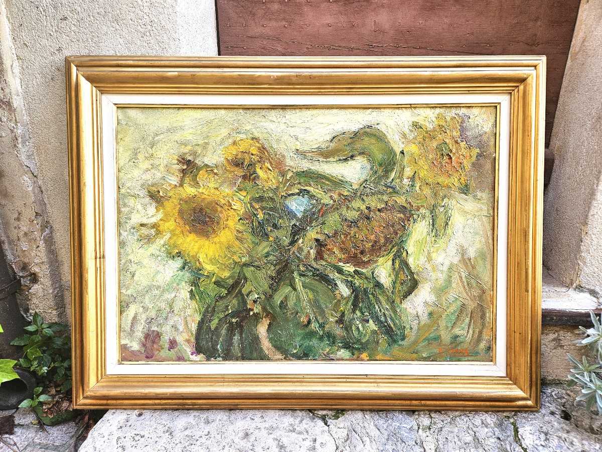 Les Tournesols Par Antoine Serra 1908-1995-photo-2
