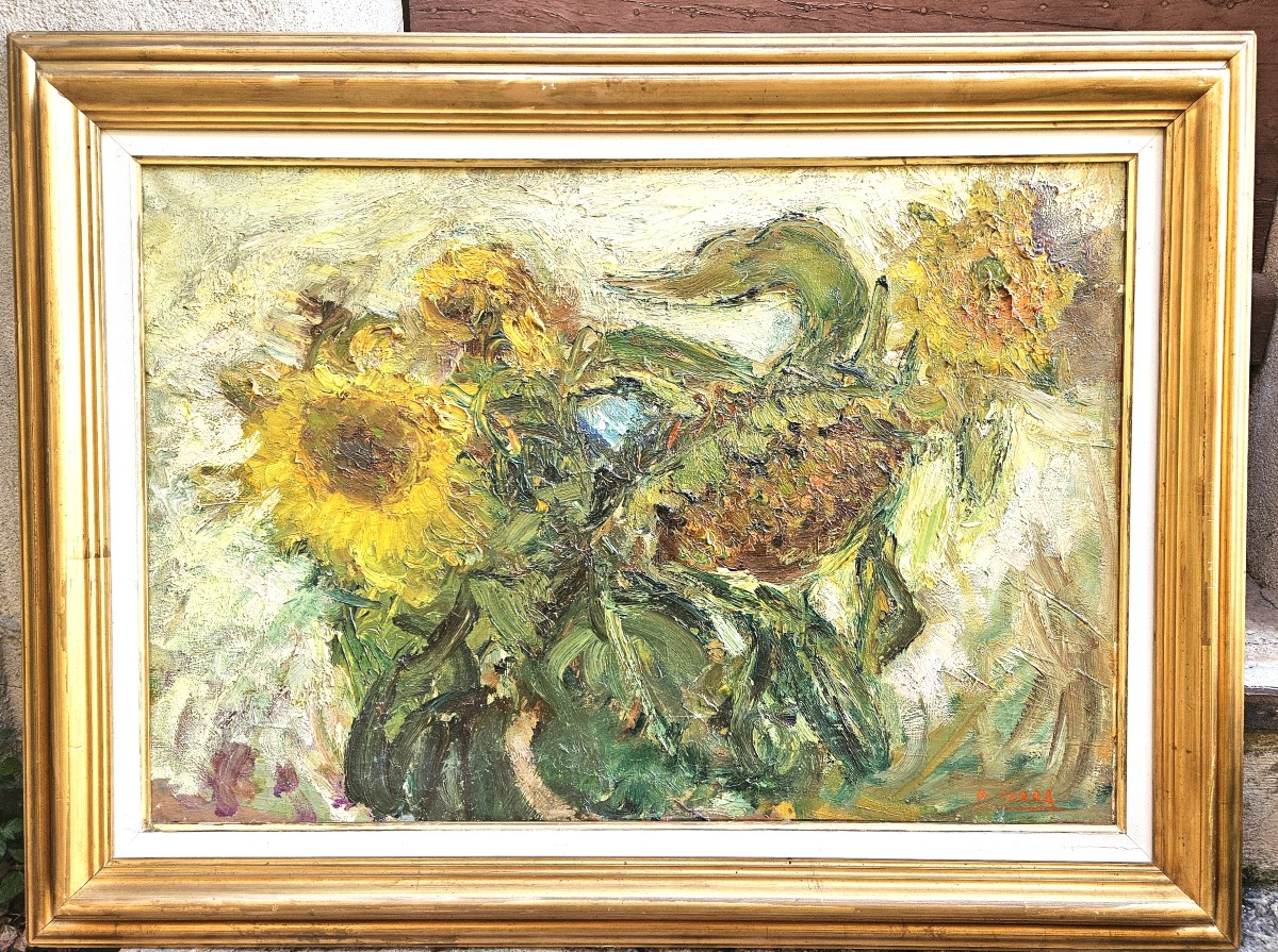 Les Tournesols Par Antoine Serra 1908-1995