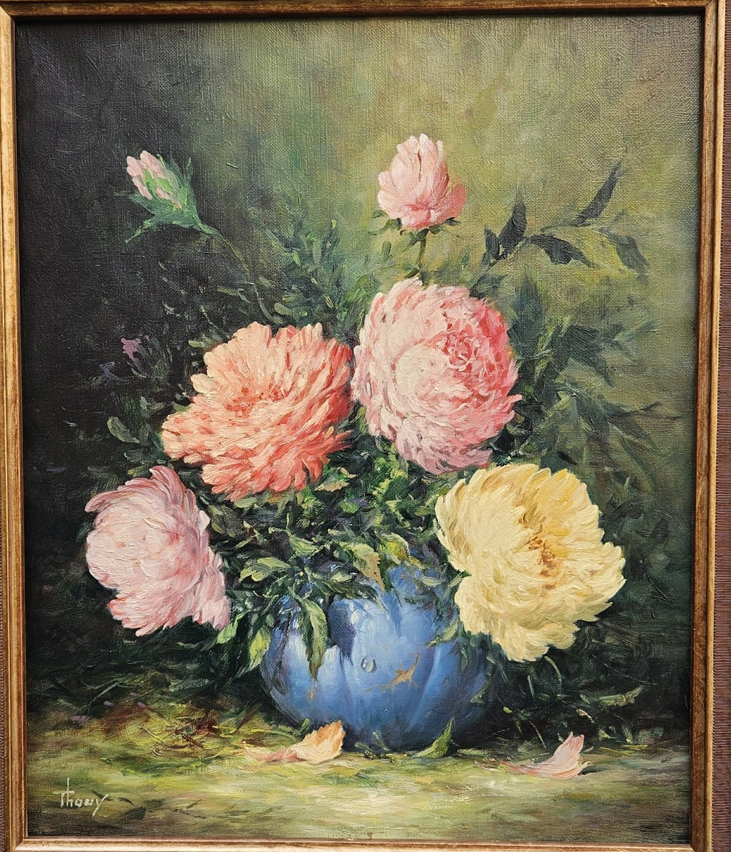 Bouquet Par Marc Thouy Né En 1946-photo-4