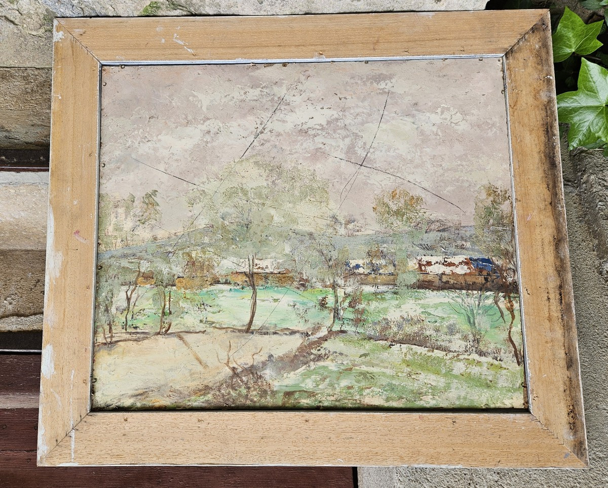 Paysage à La Cathédrale Par Jacques Thevenet 1891-1989-photo-4