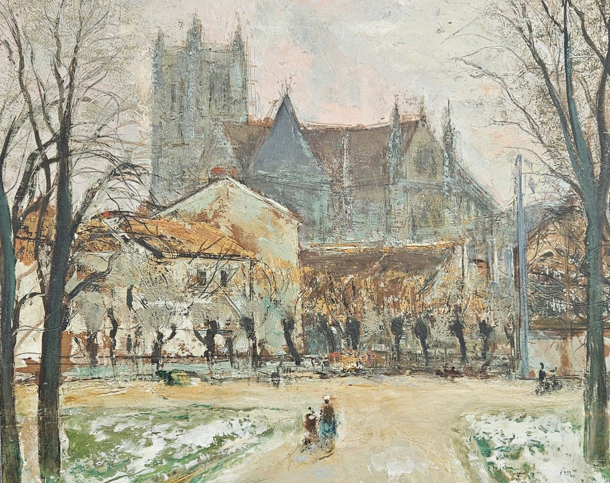 Paysage à La Cathédrale Par Jacques Thevenet 1891-1989-photo-3