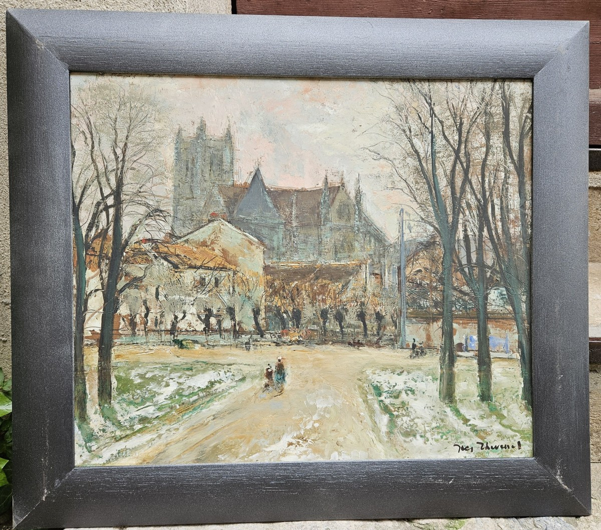 Paysage à La Cathédrale Par Jacques Thevenet 1891-1989