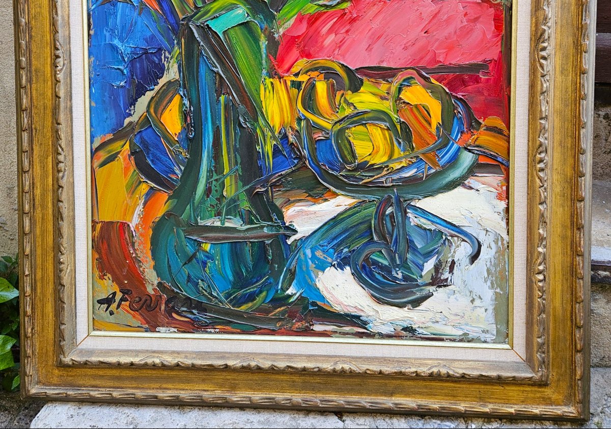 Fleurs Et Fruits Par Antoine Ferrari 1910-1995-photo-2