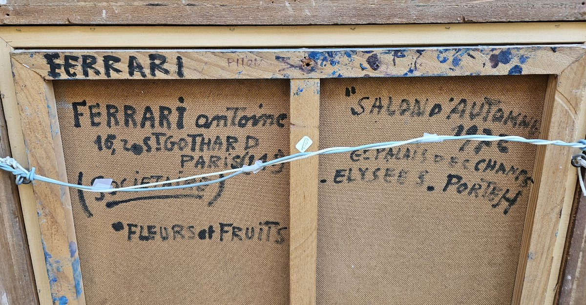 Fleurs Et Fruits Par Antoine Ferrari 1910-1995-photo-8