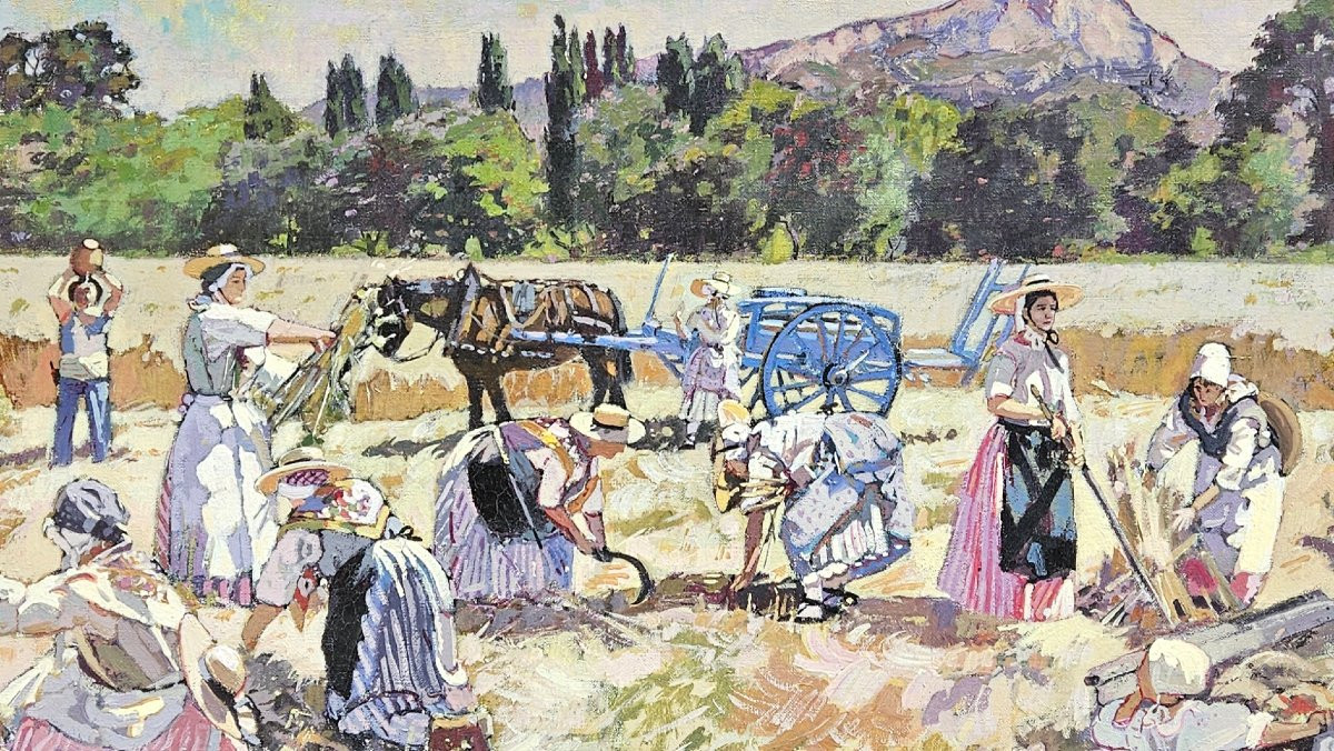 Povençaux Under The Holy Victory By Zimmermann 20th-21st-photo-7