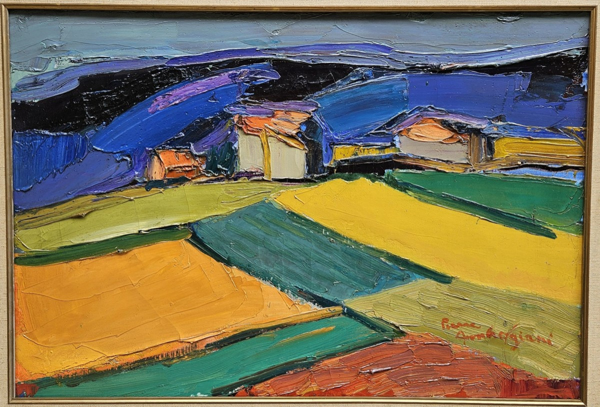 Landscape Of Provence By Pierre Ambrogiani 1907-1985-photo-2