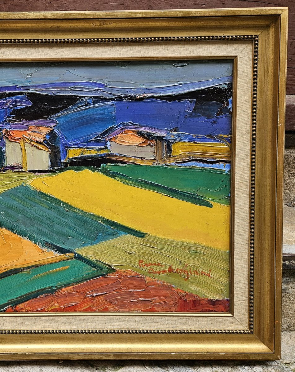 Landscape Of Provence By Pierre Ambrogiani 1907-1985-photo-7