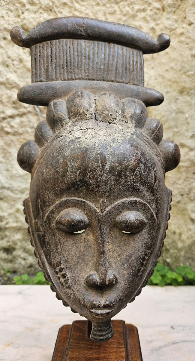Baoulé Dance Mask From Ivory Coast-photo-2