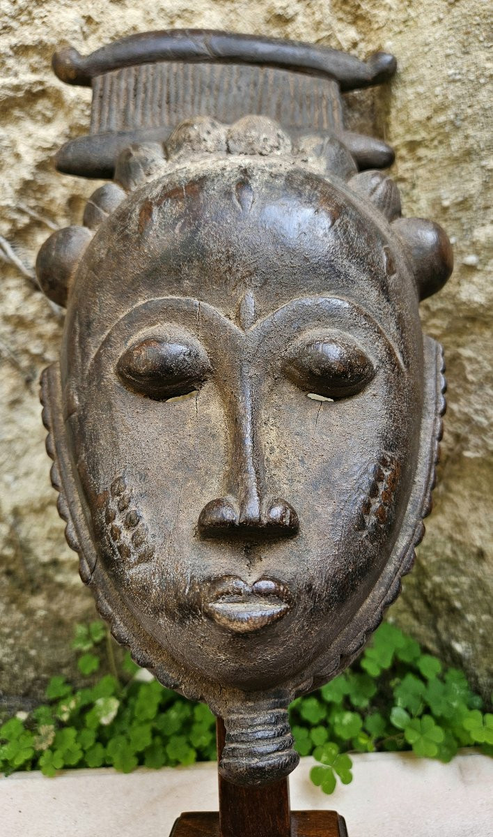 Baoulé Dance Mask From Ivory Coast-photo-1