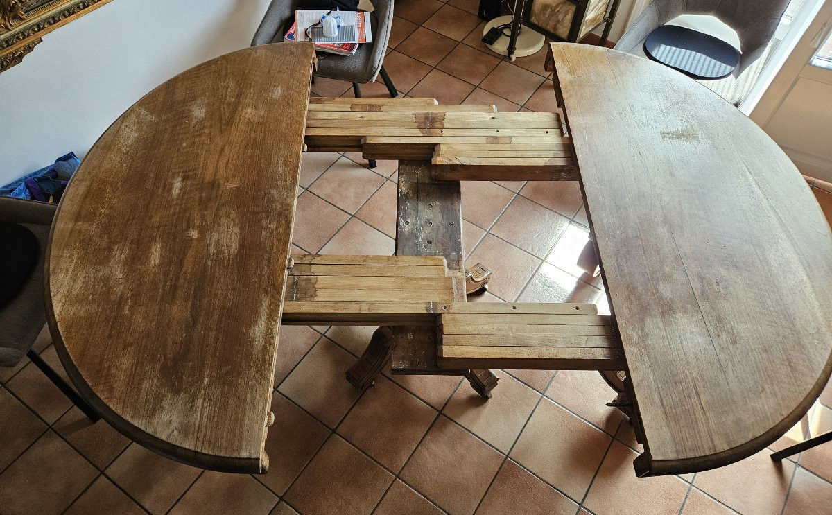 Table De Salle à Manger En Noyer Napoléon III-photo-4