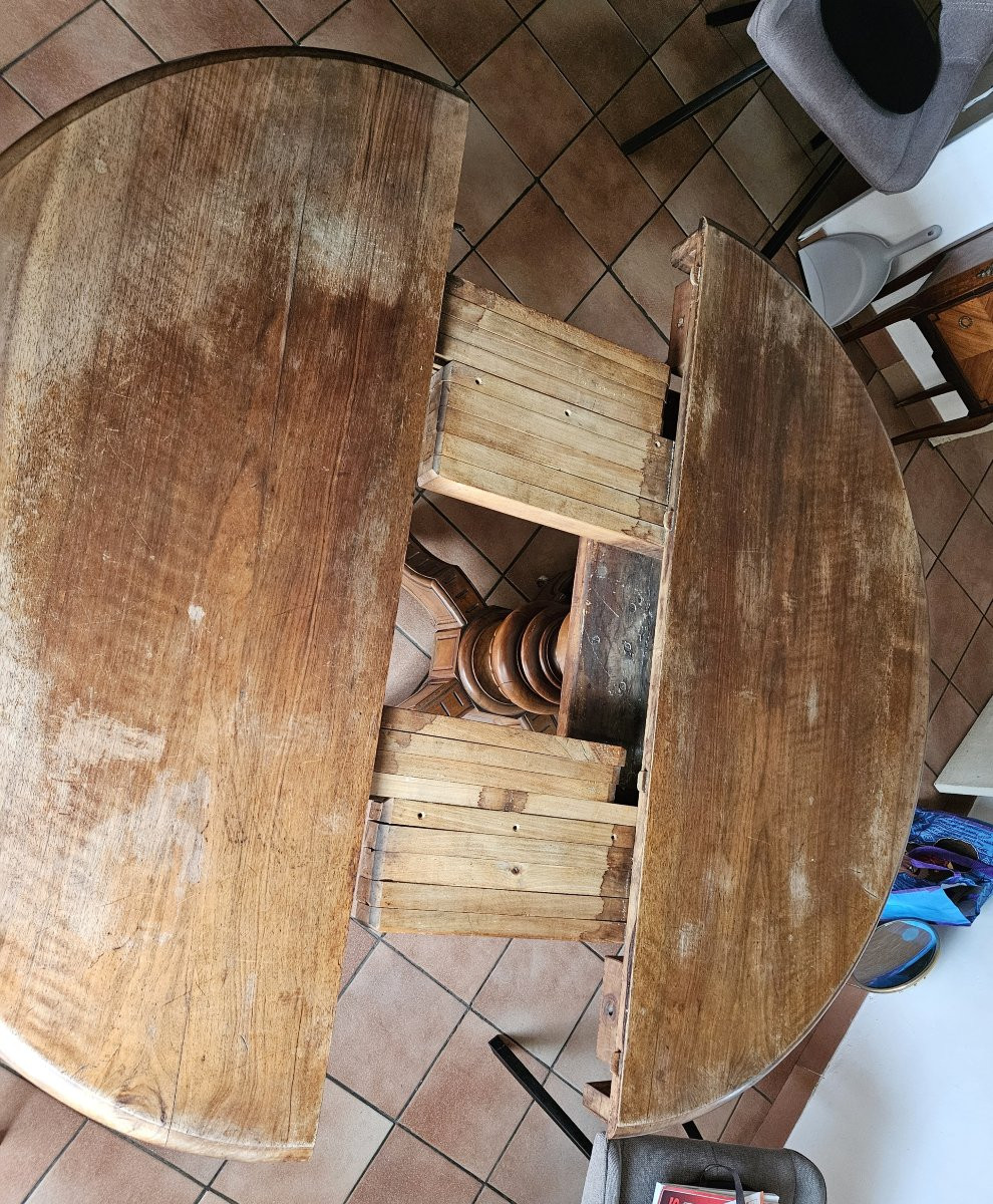 Table De Salle à Manger En Noyer Napoléon III-photo-5