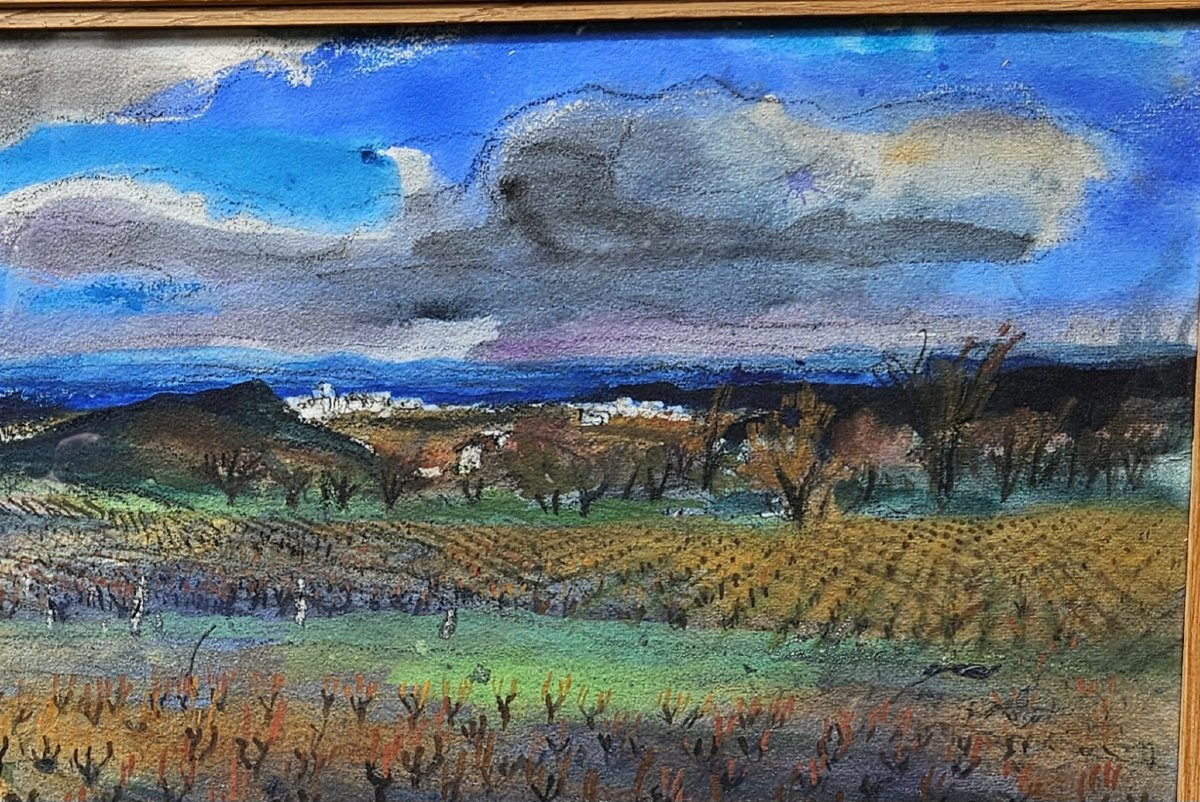 Paysage de Provence par Jean-Claude IMBERT 1919-1993-photo-3