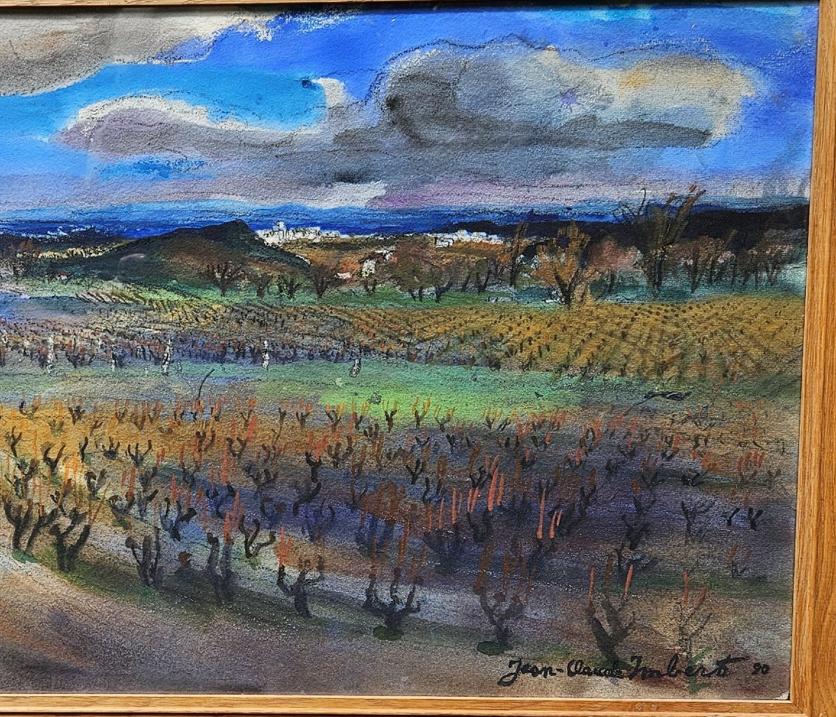 Paysage de Provence par Jean-Claude IMBERT 1919-1993-photo-5