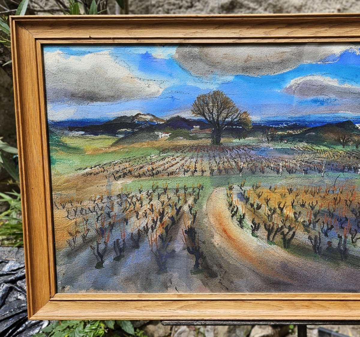 Paysage de Provence par Jean-Claude IMBERT 1919-1993-photo-8