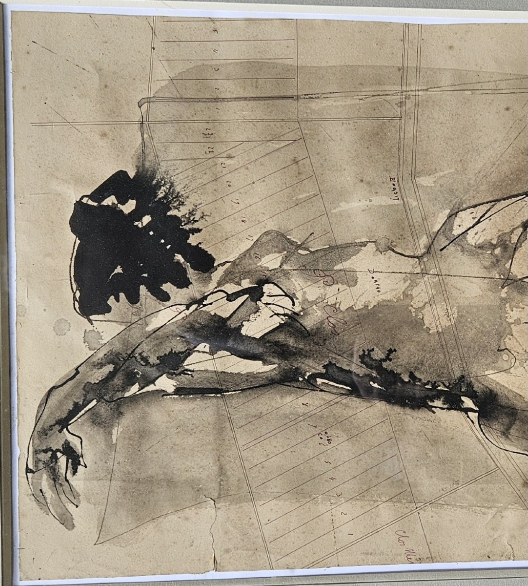 Reclining Nude By Jean Claude Imbert-photo-2