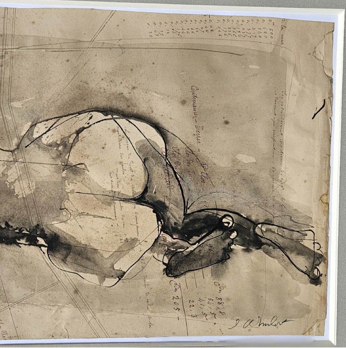 Reclining Nude By Jean Claude Imbert-photo-3