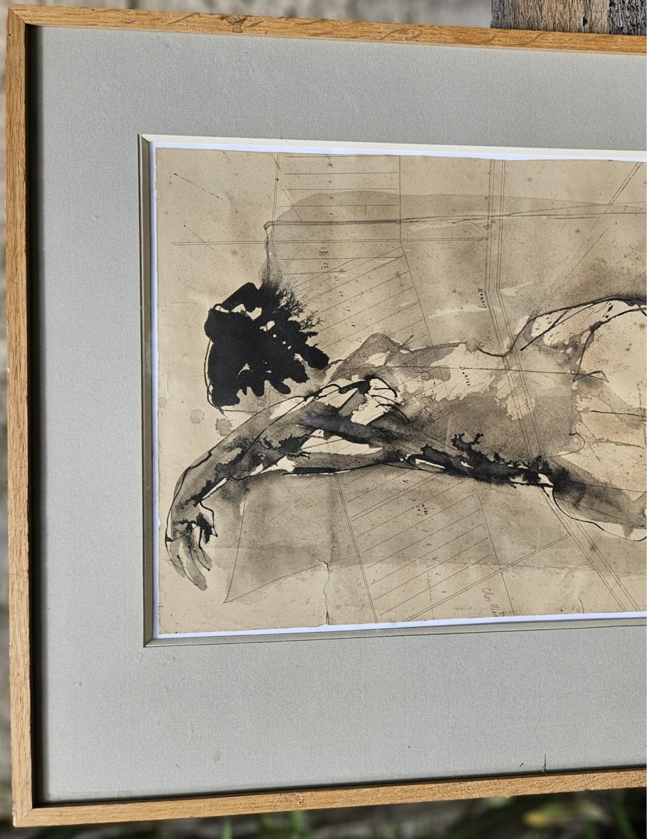 Reclining Nude By Jean Claude Imbert-photo-5