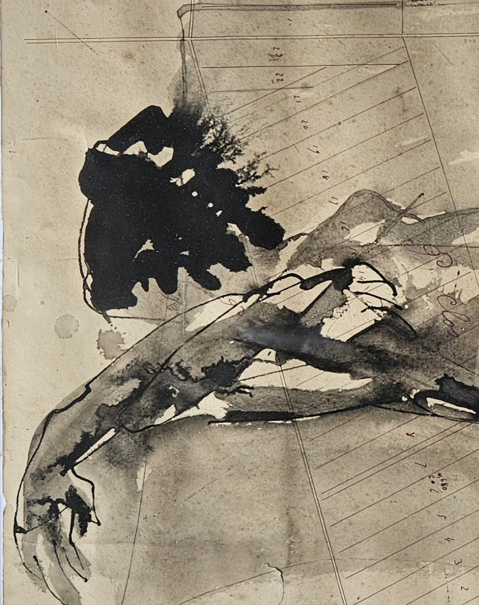 Reclining Nude By Jean Claude Imbert-photo-6