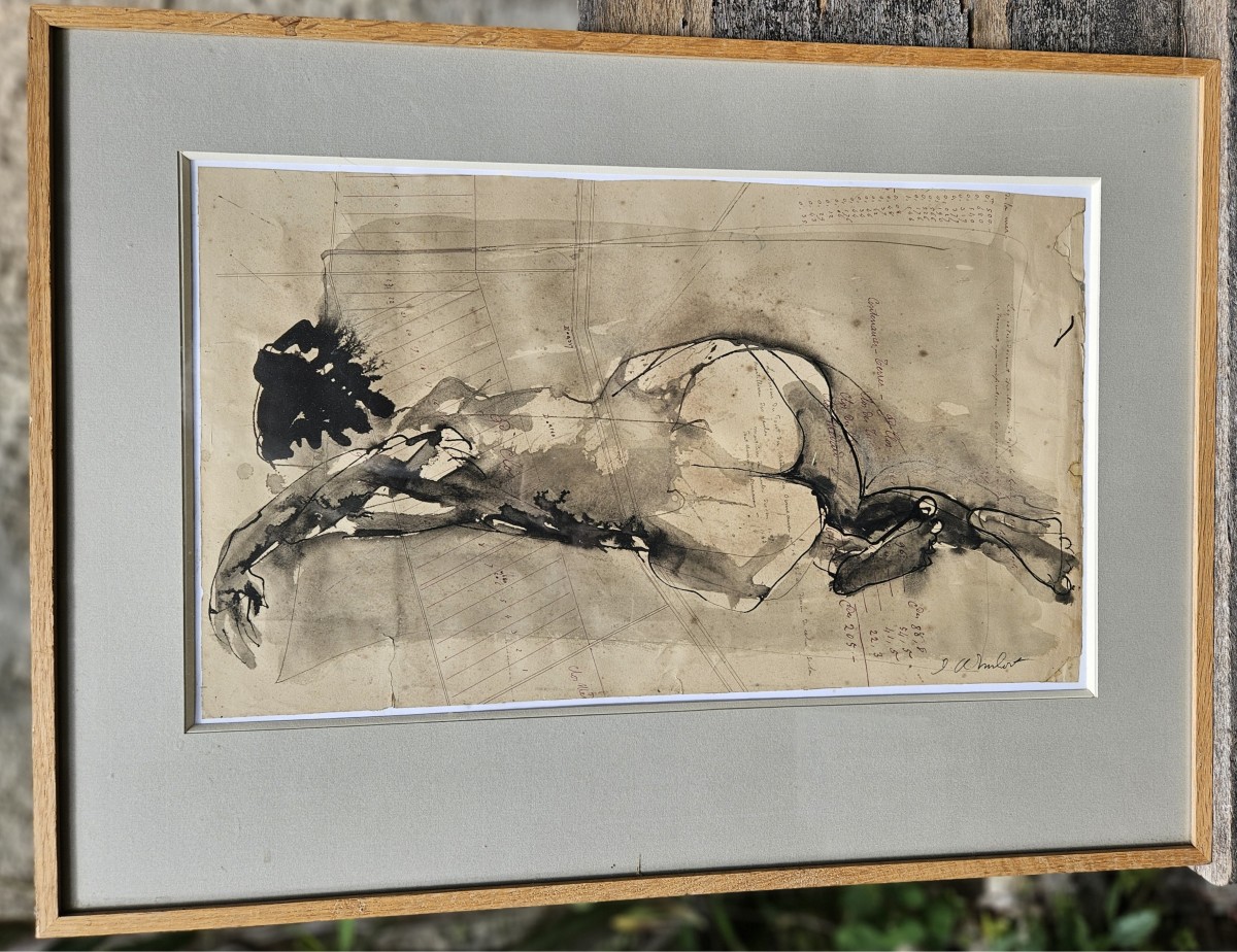 Reclining Nude By Jean Claude Imbert