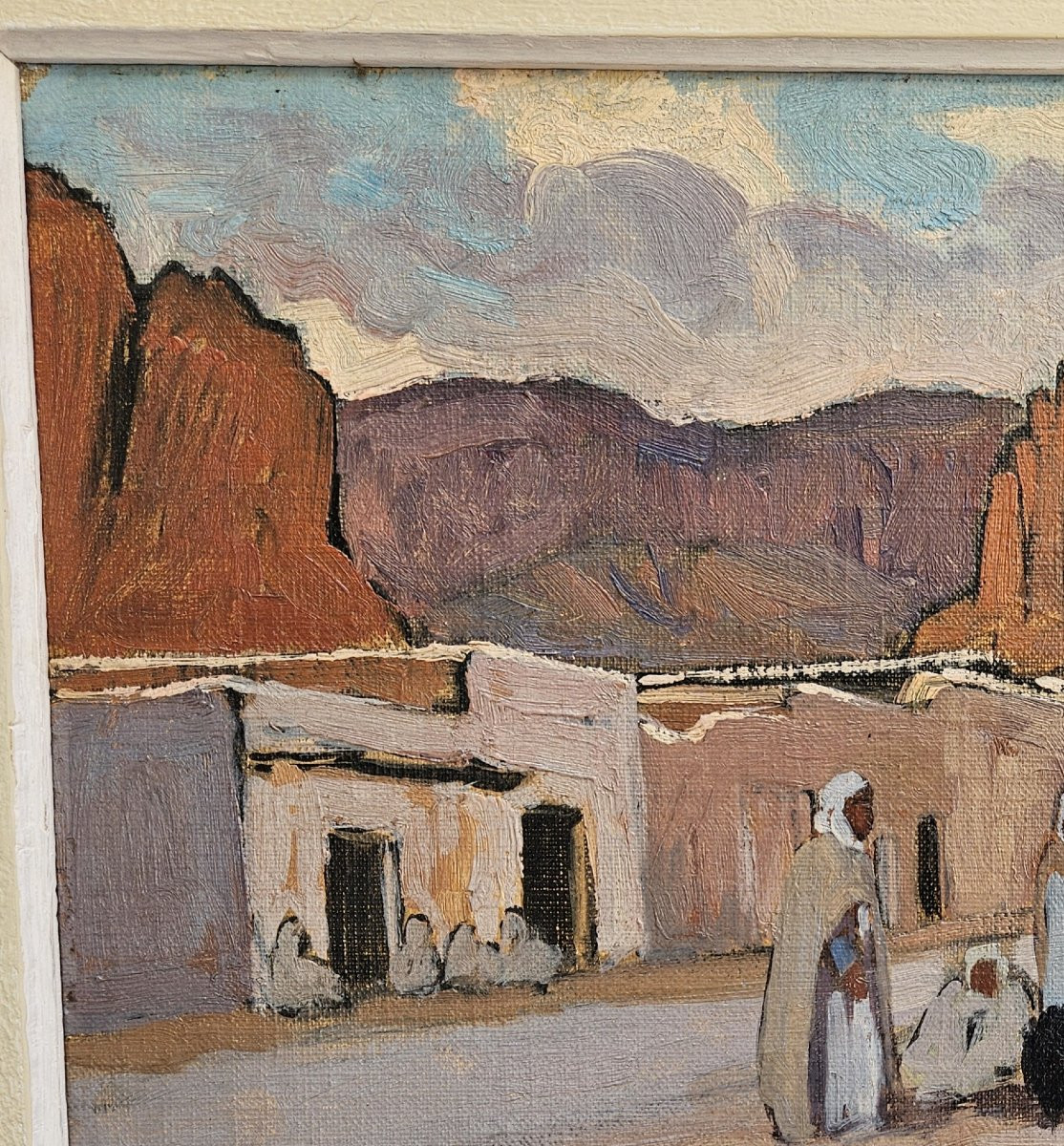 Oriental Landscape By Maurice Bouviolle 1893-1971-photo-7