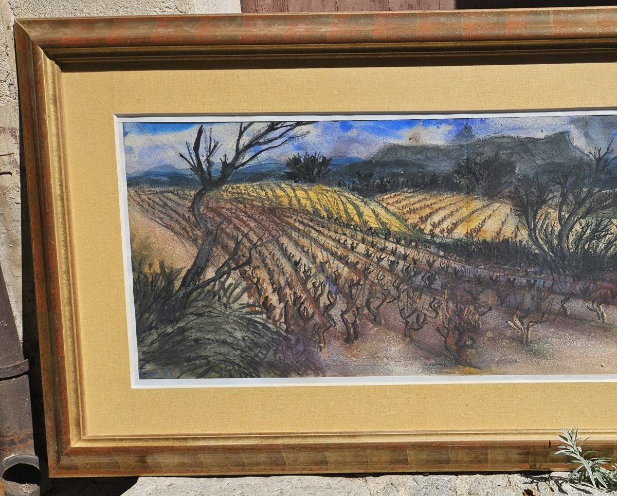 les vignes en Provence par jean Claude IMBERT 1919-1993-photo-2